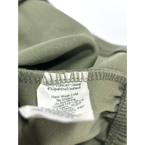 Fashion Nova Womens Plus Size 1X Sage Green Sleeveless Criss Cross Cropped Top - Picture 7 of 7